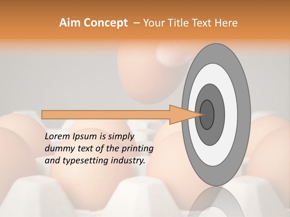 A Hand Reaching For An Egg In A Carton PowerPoint Template