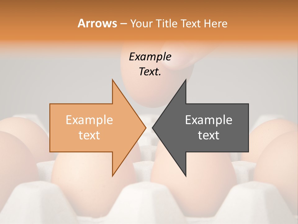 A Hand Reaching For An Egg In A Carton PowerPoint Template