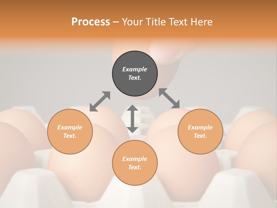 A Hand Reaching For An Egg In A Carton PowerPoint Template