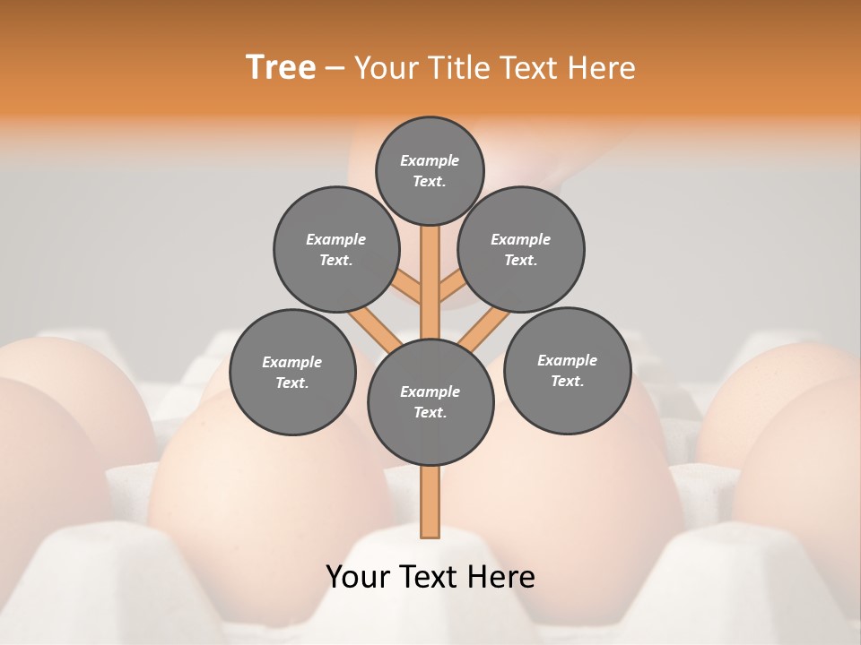 A Hand Reaching For An Egg In A Carton PowerPoint Template