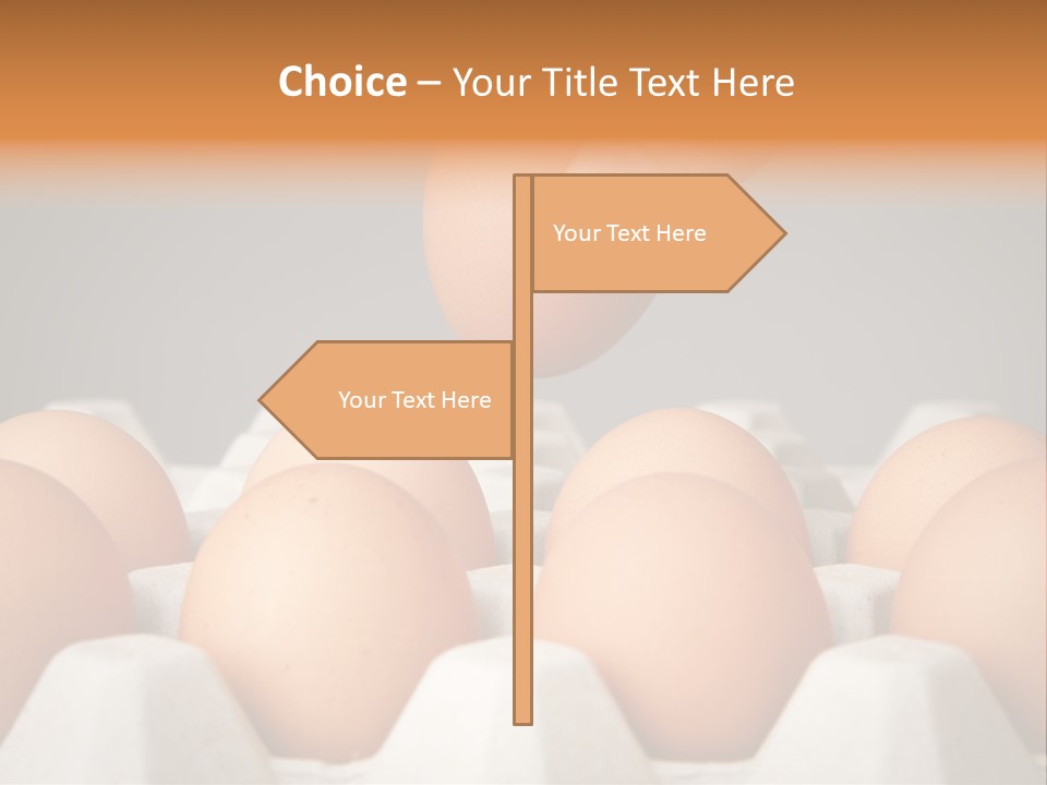 A Hand Reaching For An Egg In A Carton PowerPoint Template