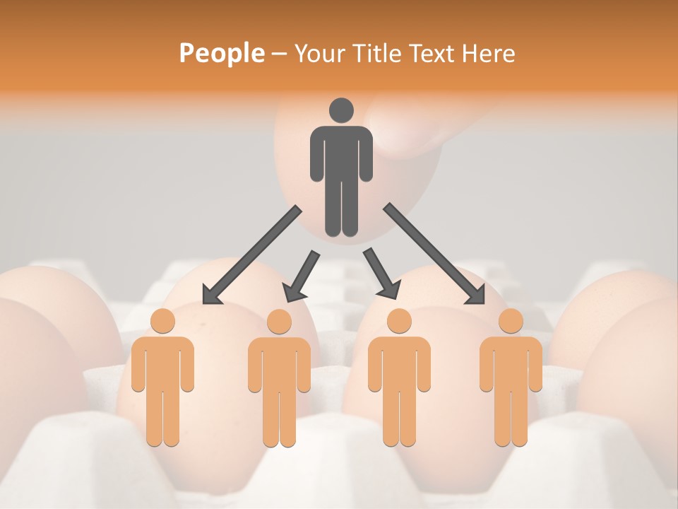 A Hand Reaching For An Egg In A Carton PowerPoint Template