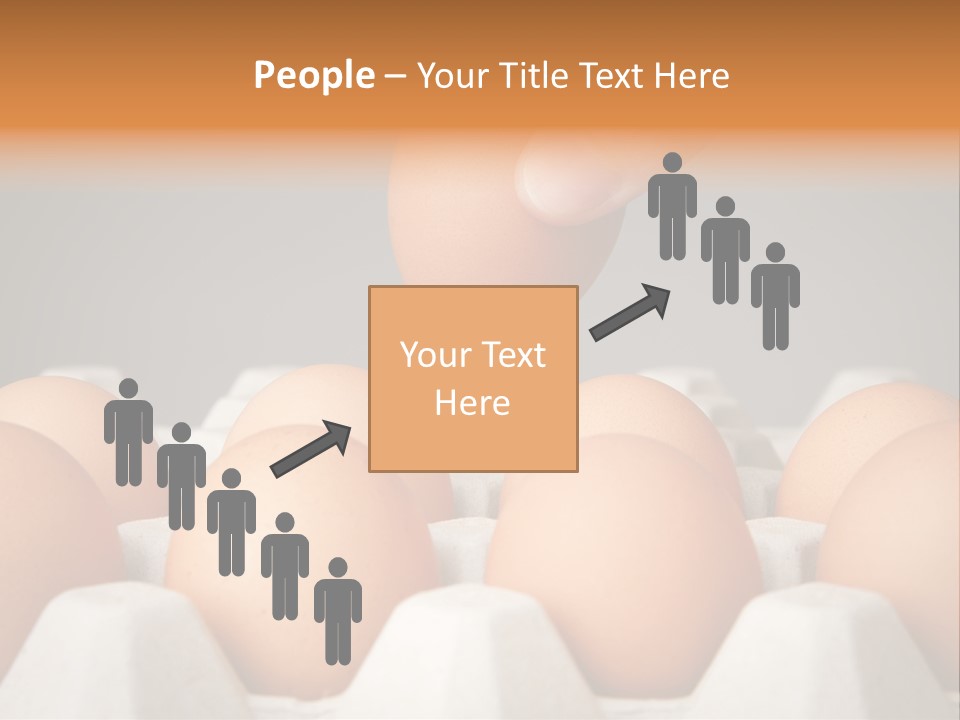 A Hand Reaching For An Egg In A Carton PowerPoint Template
