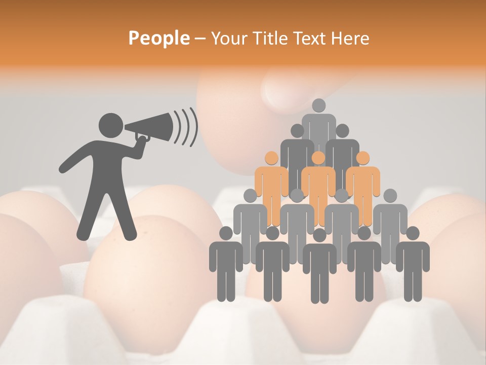 A Hand Reaching For An Egg In A Carton PowerPoint Template