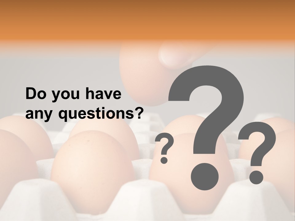 A Hand Reaching For An Egg In A Carton PowerPoint Template