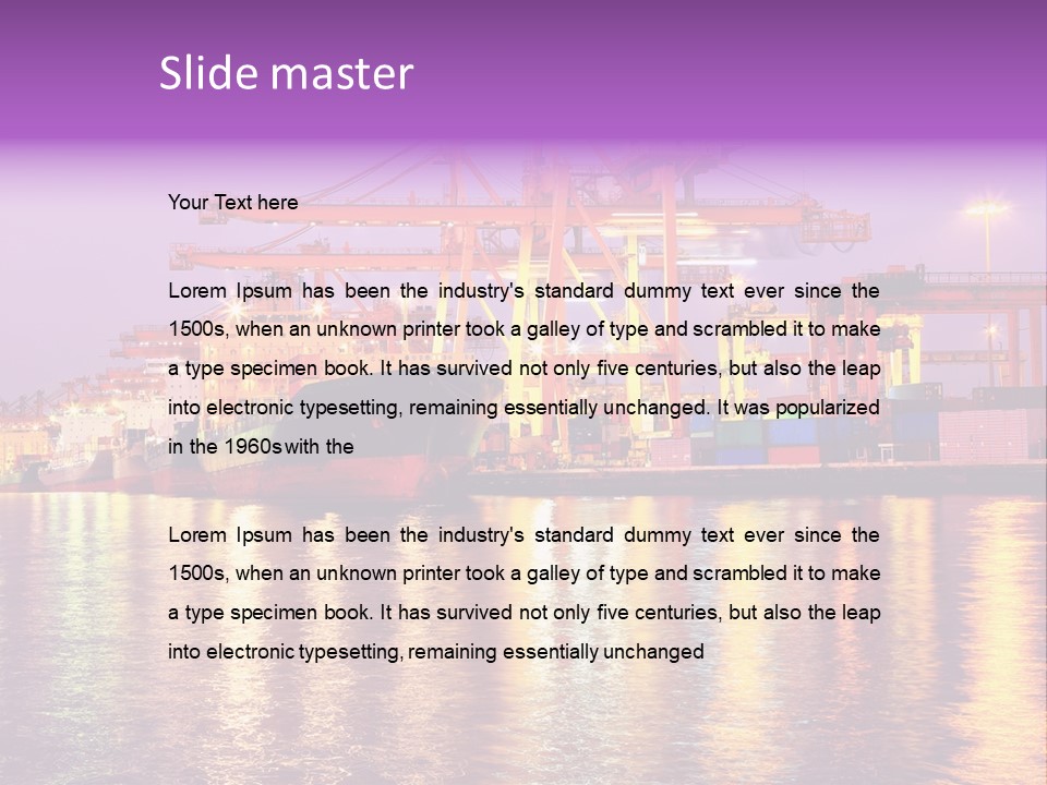Computer Keyboard Red PowerPoint Template