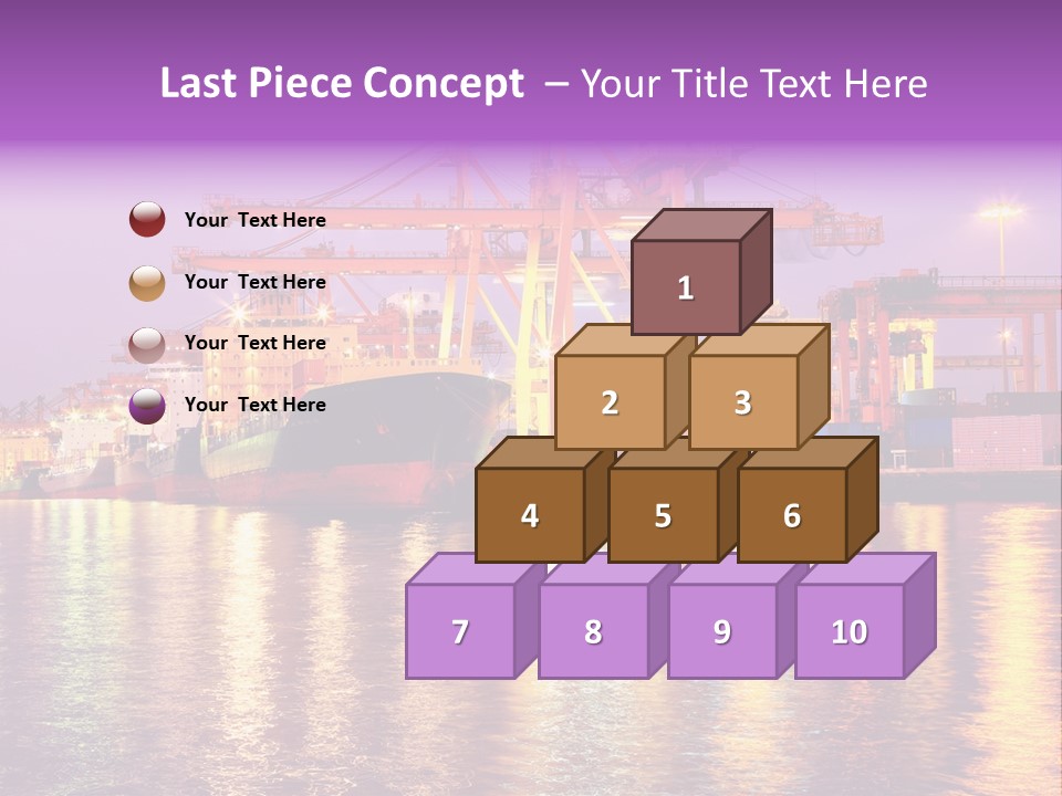Computer Keyboard Red PowerPoint Template