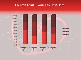 Computer Keyboard Red PowerPoint Template