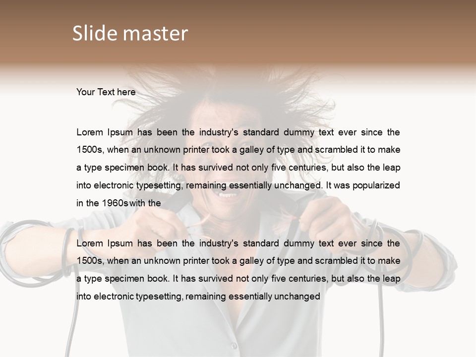 Electrocution Expression Technician PowerPoint Template