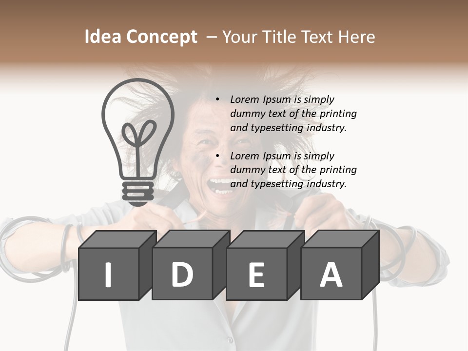 Electrocution Expression Technician PowerPoint Template