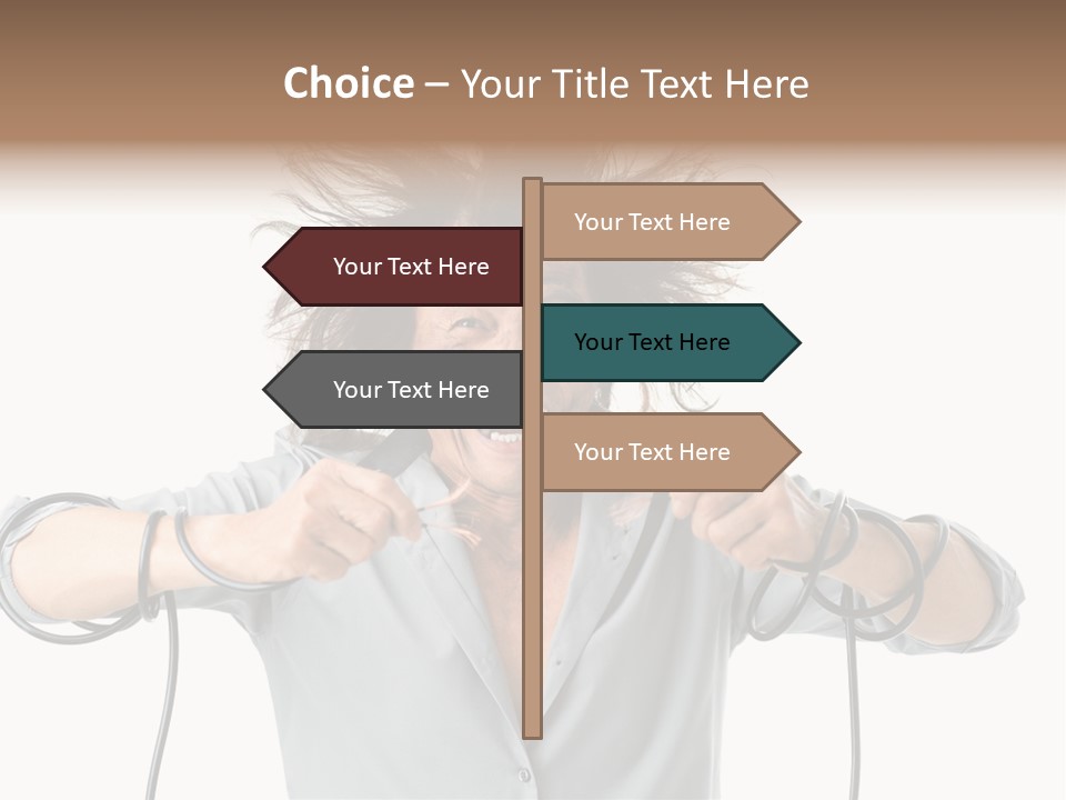 Electrocution Expression Technician PowerPoint Template