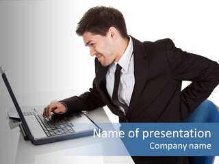 Tenderness Isolated Man PowerPoint Template