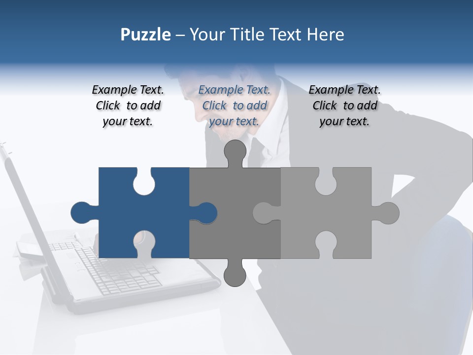 Tenderness Isolated Man PowerPoint Template