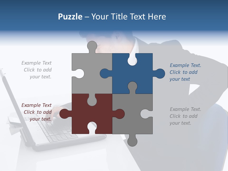 Tenderness Isolated Man PowerPoint Template