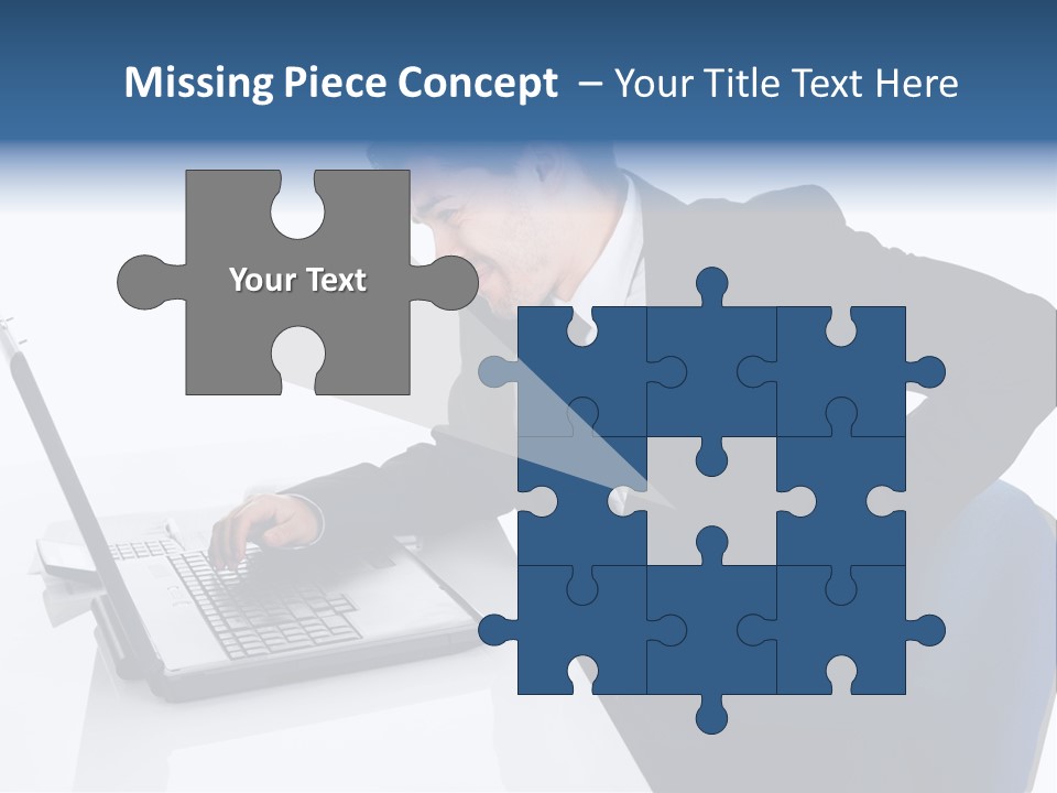 Tenderness Isolated Man PowerPoint Template