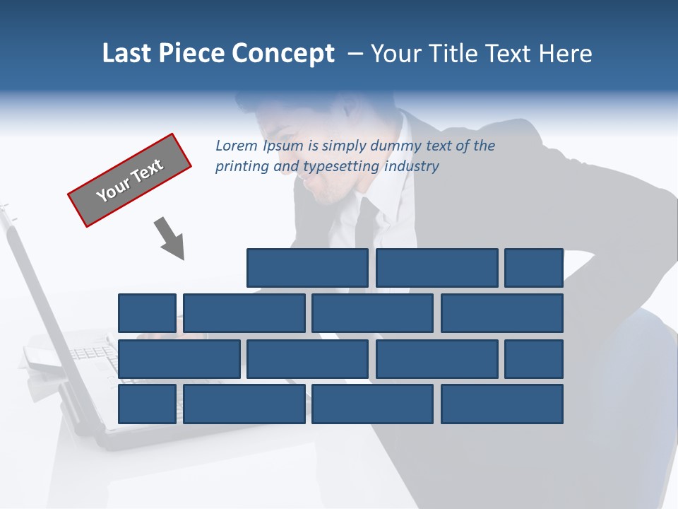 Tenderness Isolated Man PowerPoint Template