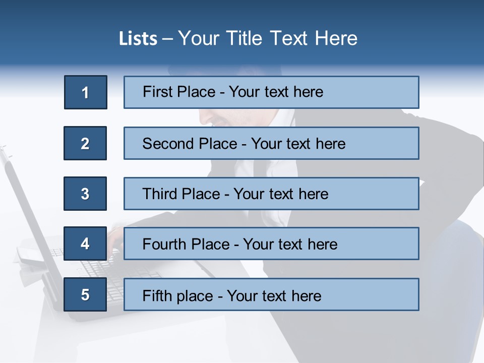 Tenderness Isolated Man PowerPoint Template