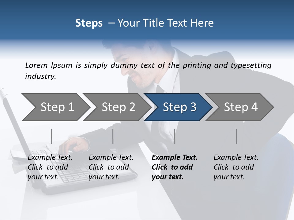 Tenderness Isolated Man PowerPoint Template