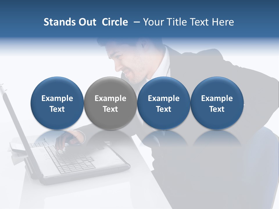 Tenderness Isolated Man PowerPoint Template