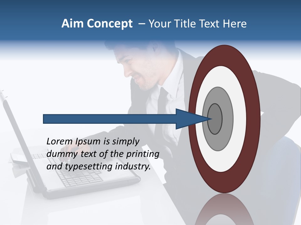 Tenderness Isolated Man PowerPoint Template