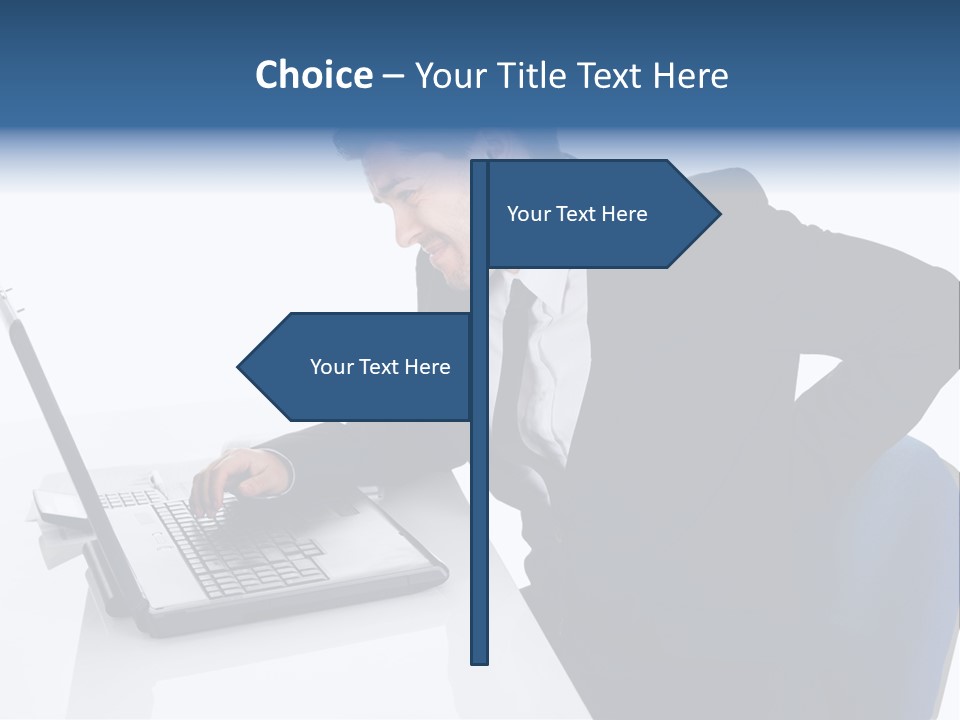 Tenderness Isolated Man PowerPoint Template