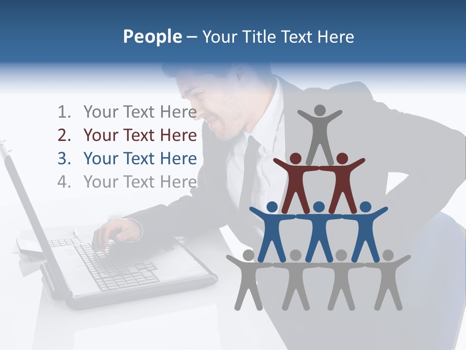 Tenderness Isolated Man PowerPoint Template