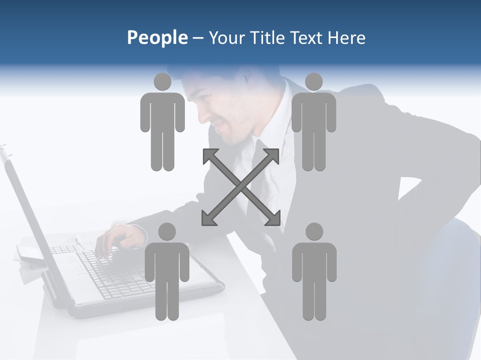 Tenderness Isolated Man PowerPoint Template