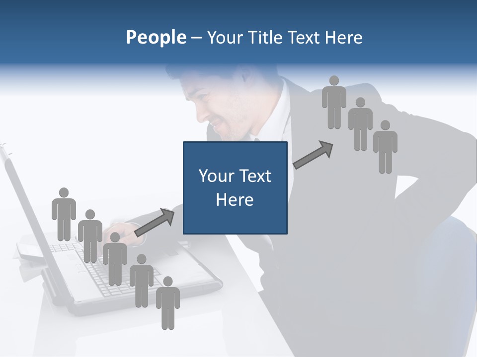 Tenderness Isolated Man PowerPoint Template