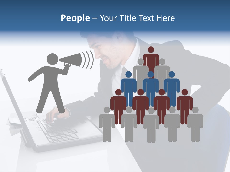 Tenderness Isolated Man PowerPoint Template