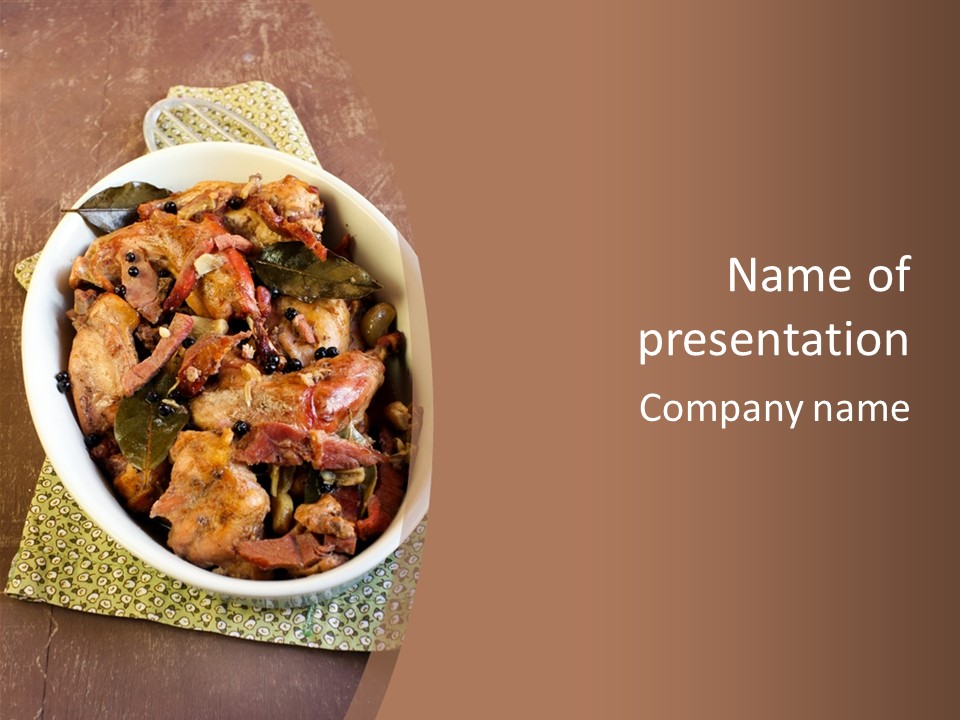 Bacon Beer Dinner PowerPoint Template