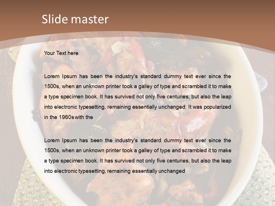 Bacon Beer Dinner PowerPoint Template