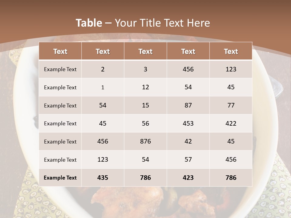 Bacon Beer Dinner PowerPoint Template