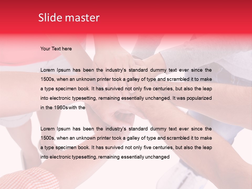 Background Person Joined PowerPoint Template