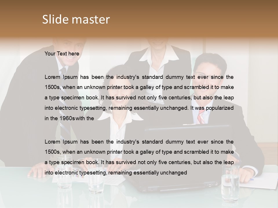 Conversation Information Working PowerPoint Template