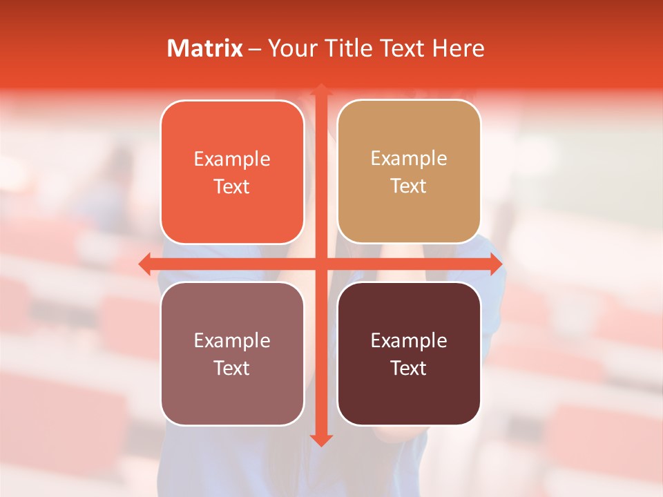 News Woman Surprise PowerPoint Template