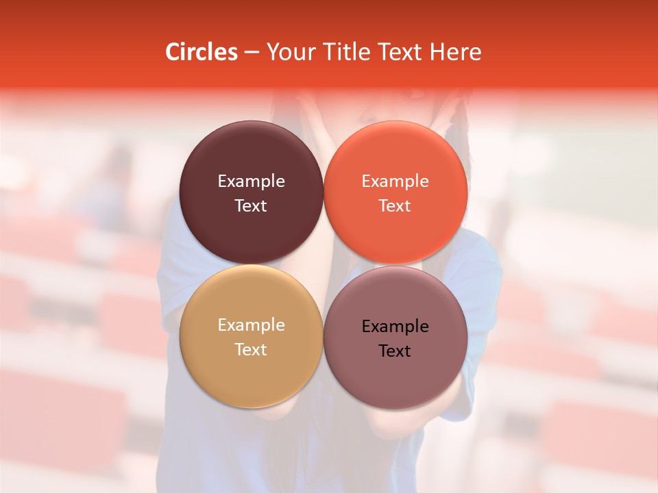 News Woman Surprise PowerPoint Template