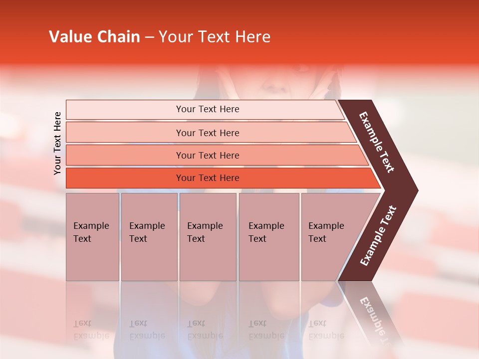News Woman Surprise PowerPoint Template