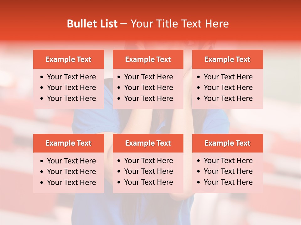 News Woman Surprise PowerPoint Template