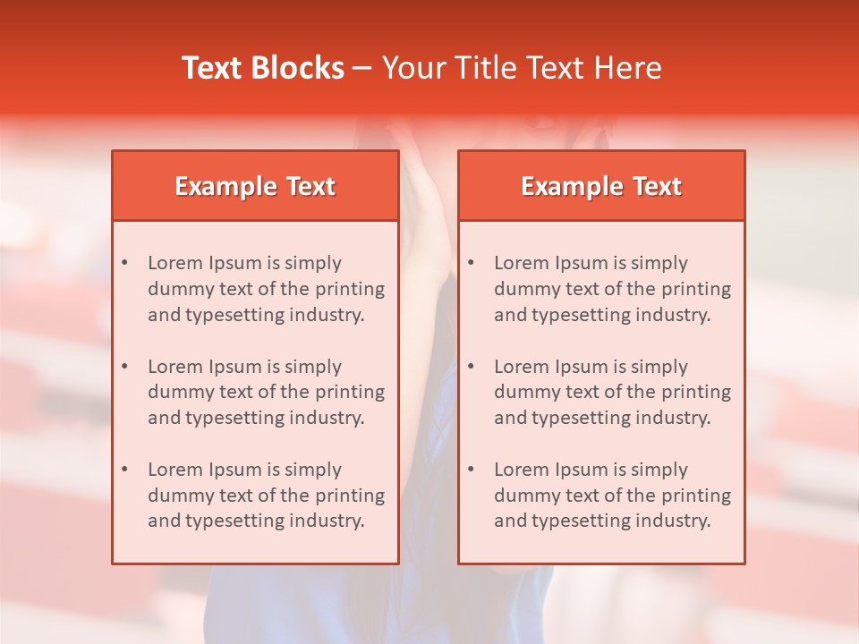News Woman Surprise PowerPoint Template