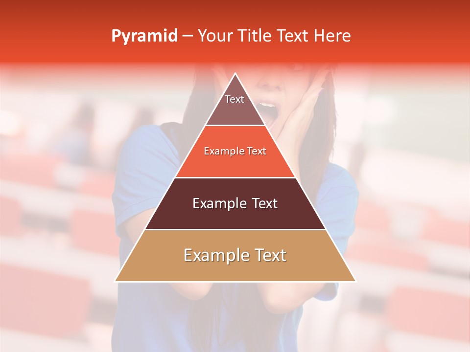 News Woman Surprise PowerPoint Template