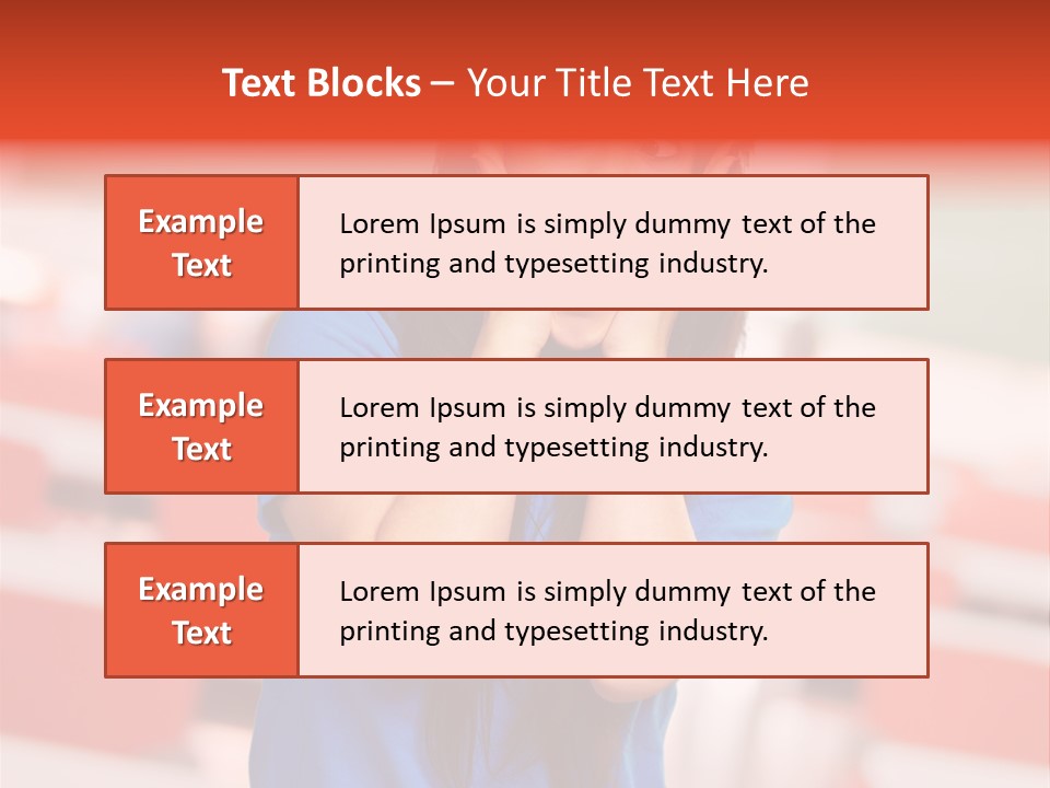 News Woman Surprise PowerPoint Template