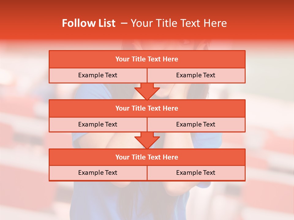 News Woman Surprise PowerPoint Template
