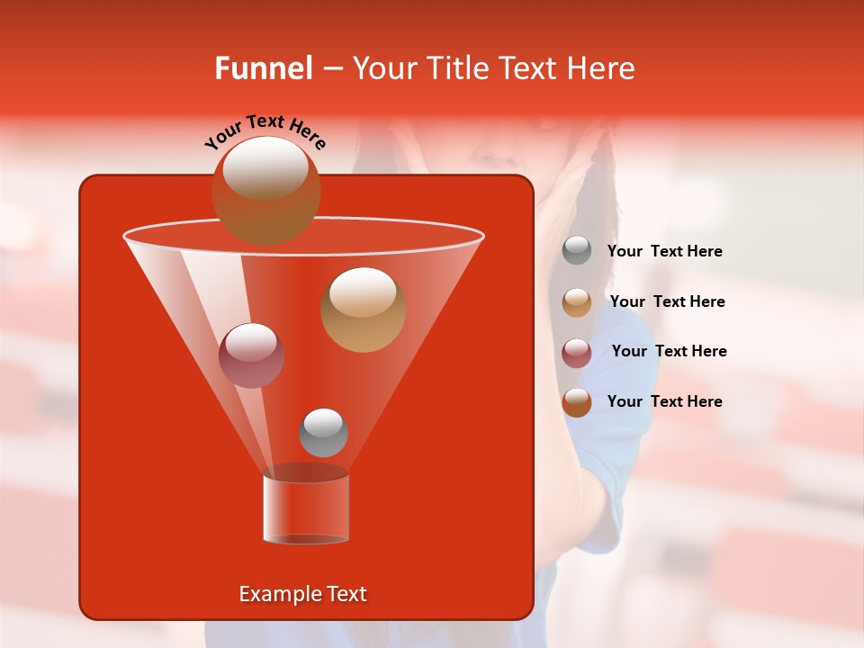 News Woman Surprise PowerPoint Template