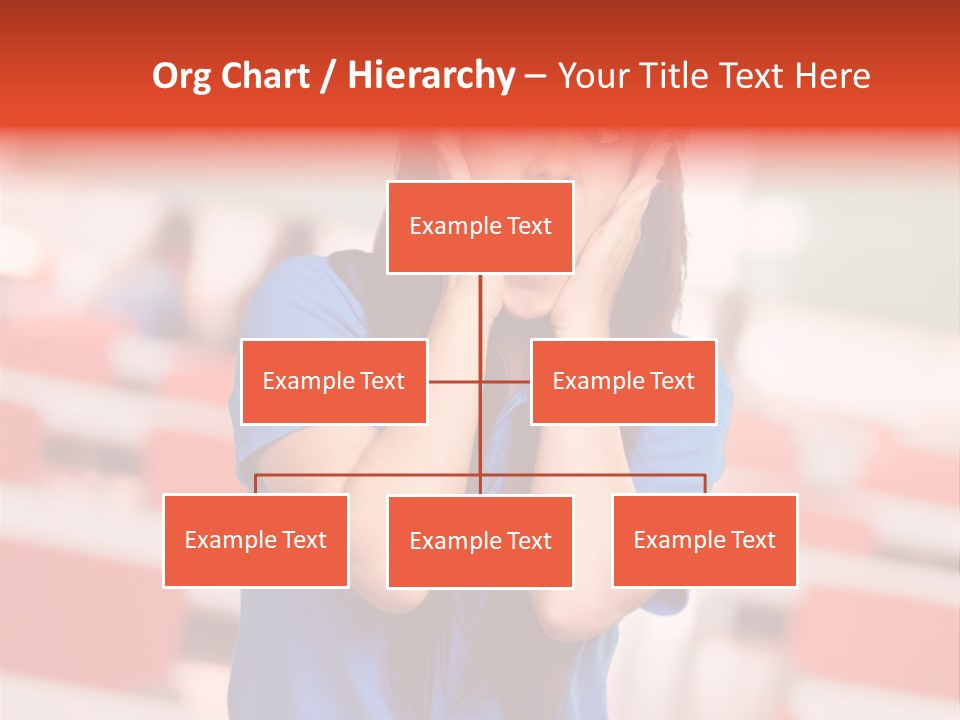 News Woman Surprise PowerPoint Template