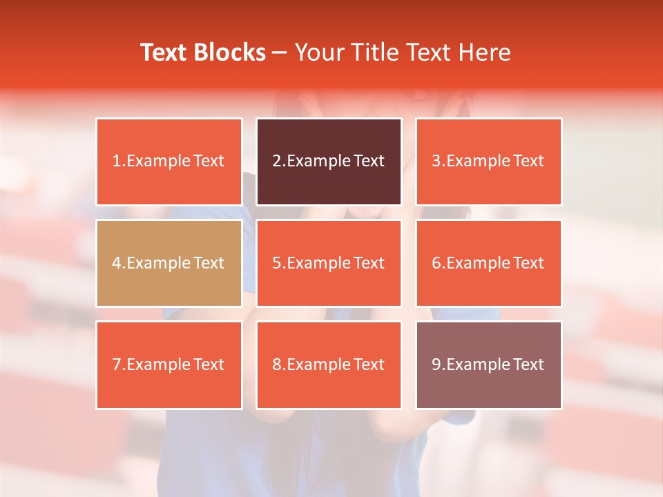 News Woman Surprise PowerPoint Template