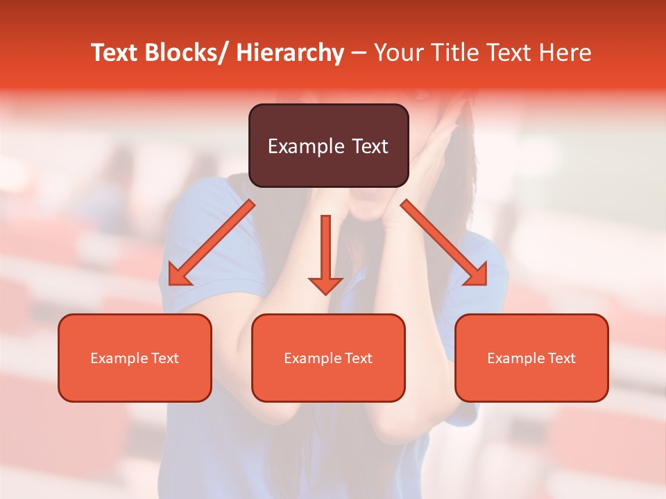 News Woman Surprise PowerPoint Template