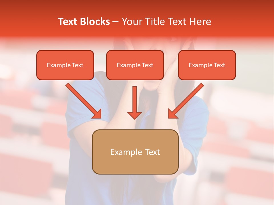 News Woman Surprise PowerPoint Template