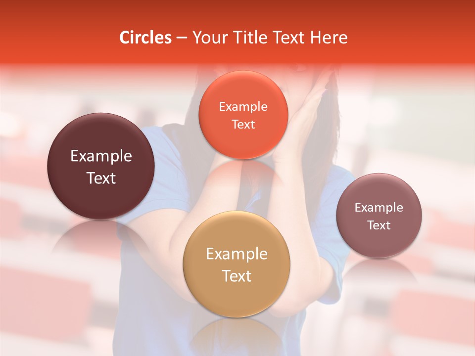 News Woman Surprise PowerPoint Template