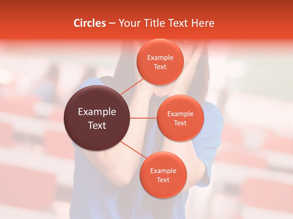 News Woman Surprise PowerPoint Template