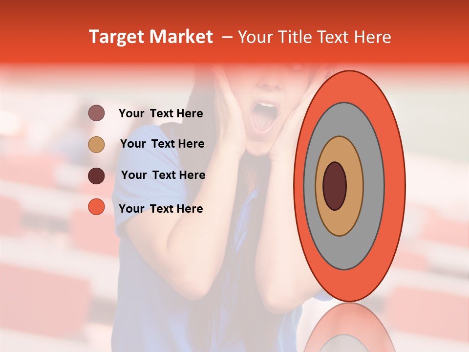 News Woman Surprise PowerPoint Template